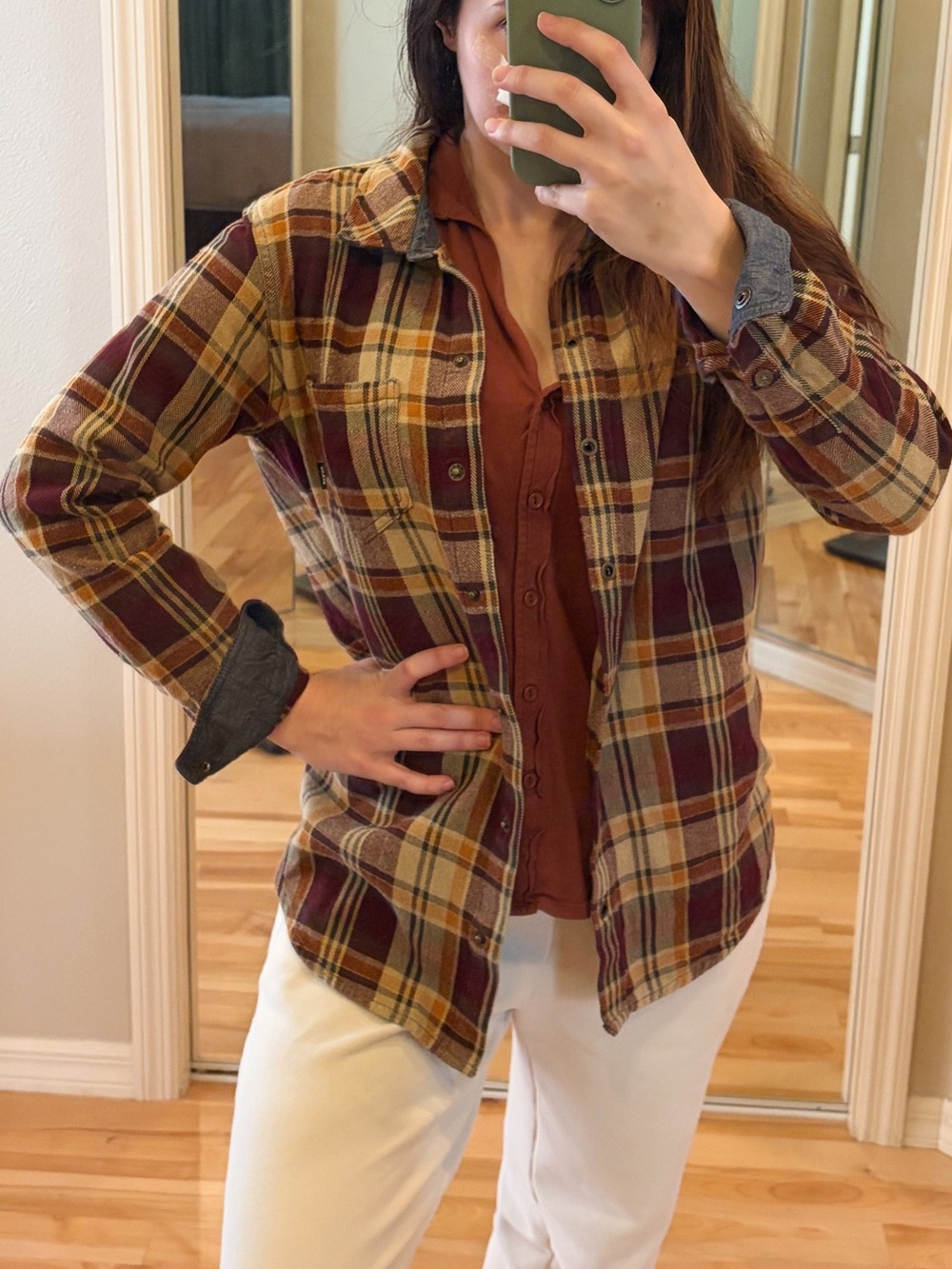 PrAna women’s plaid flannel